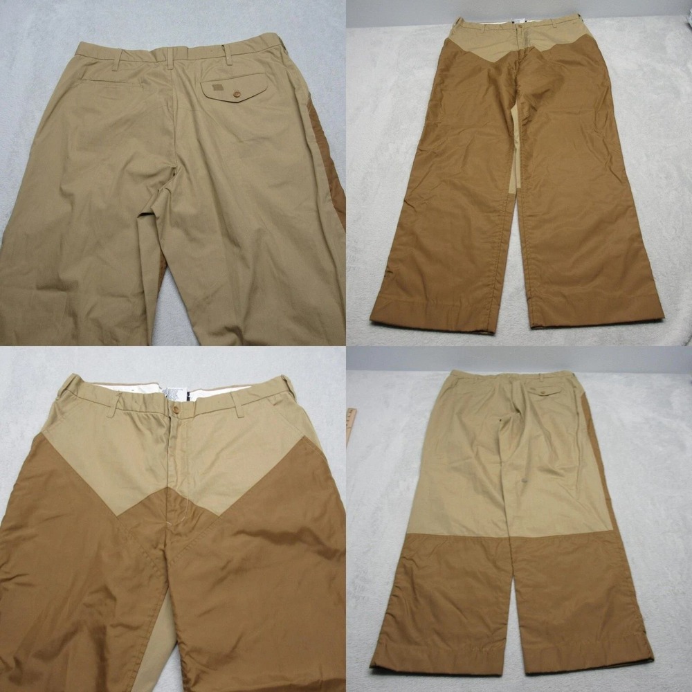Gamehide Pants Mens 38x31‎ Brown Canvas Waterproof Boot Cut Brush Guard Hunting